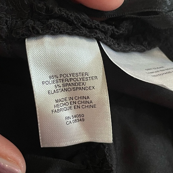 Evan Picone Black Dress Gathered Waist Scoop Neck Short Sleeve Size 14 spandex - Picture 14 of 14